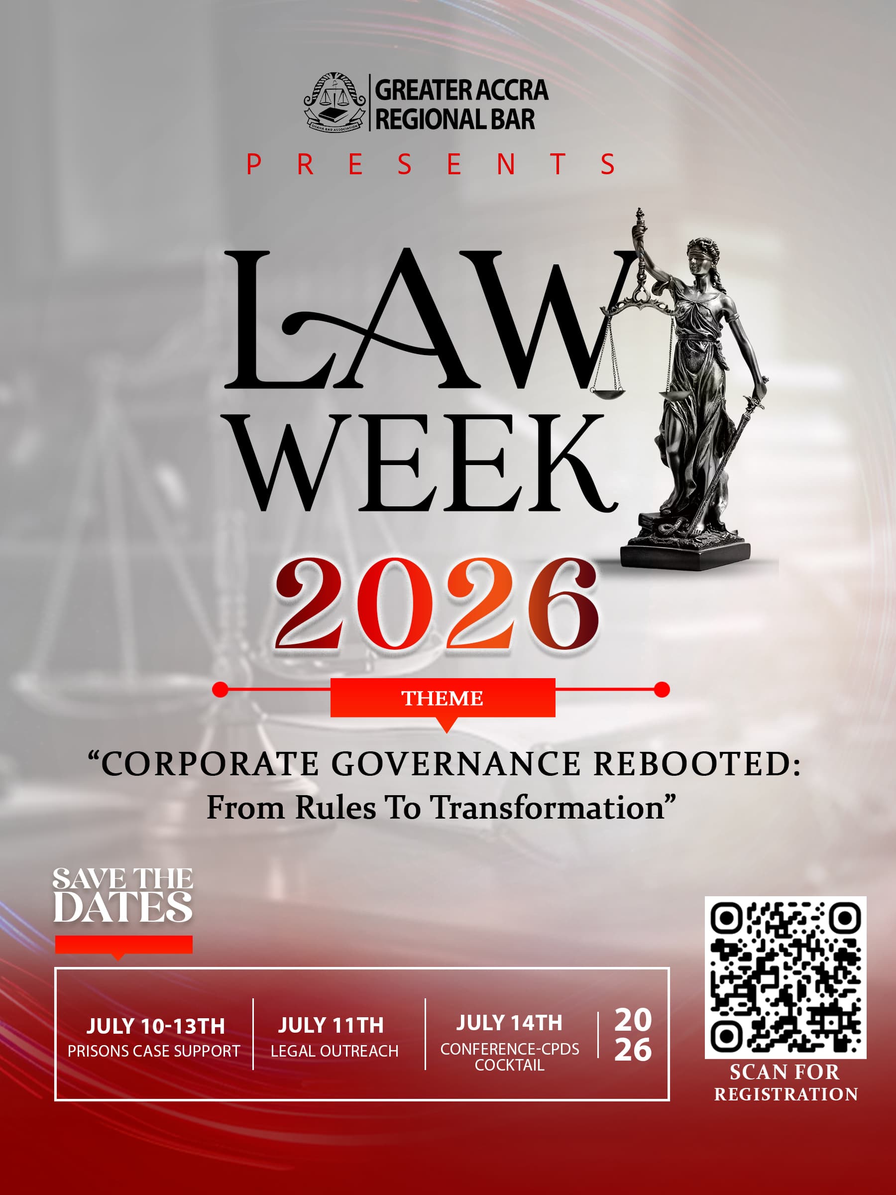 2026 Greater Accra Regional Bar Law Week slated for 10th - 14th July
