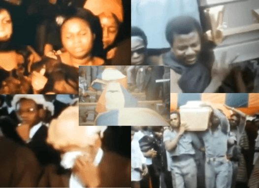 VIDEO: Heart- wrenching scenes of the burial of the Martyrs of Justice murdered and burnt under the PNDC regime