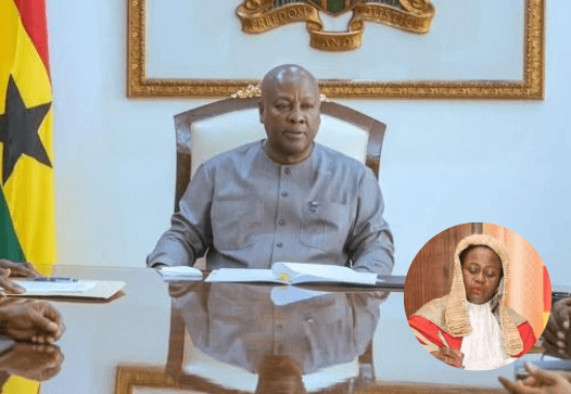 Prez. Mahama removes Chief Justice Torkornoo from office 