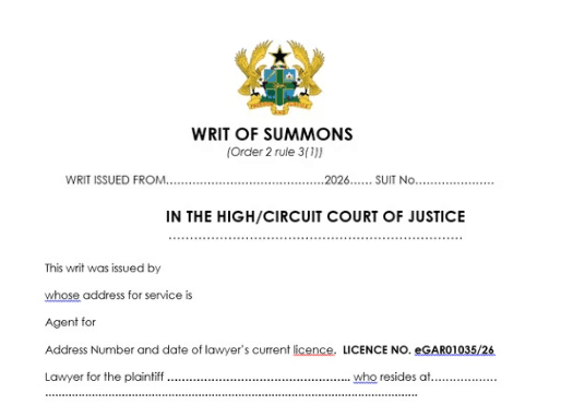 “Agent for Plaintiff”: A Fatal Misnomer; Why Ghanaian Lawyers Are Unwittingly Forfeiting Their Protections Through the Misdescription of Counsel in Ghanaian Civil Procedure: an Analysis of the Doctrine of Solicitor-Solicitor Agency vs. Lawyer-Client Reality