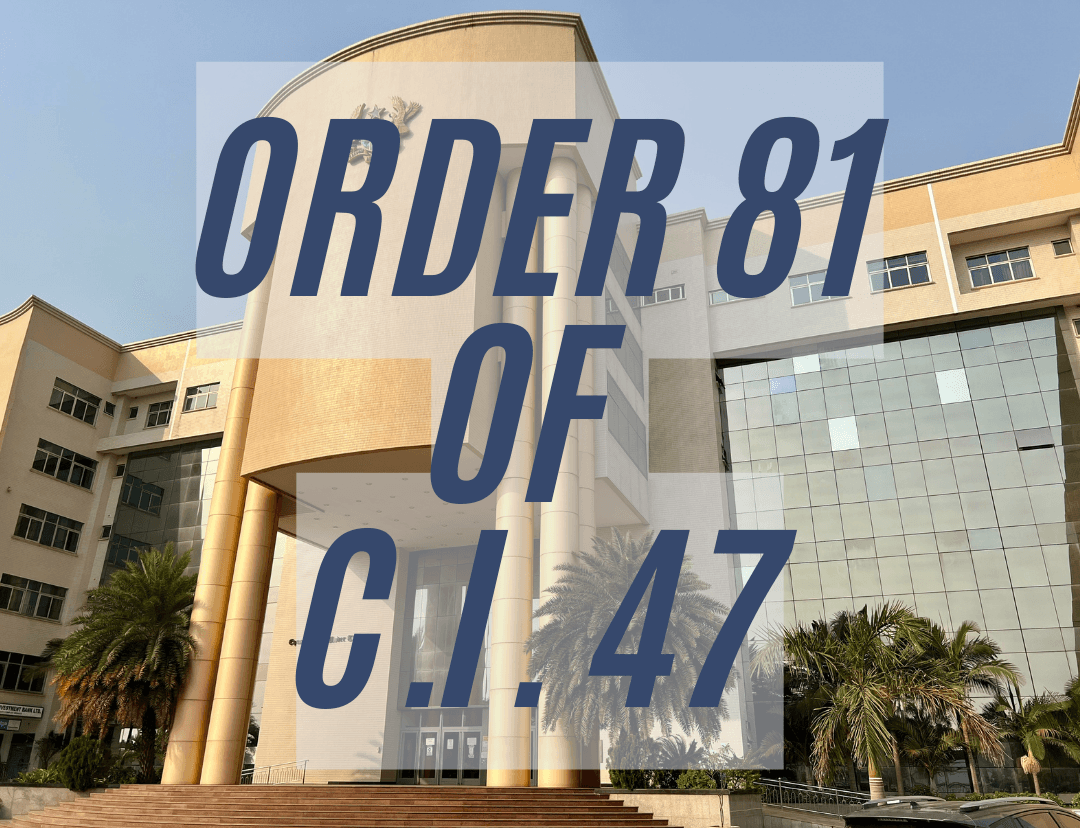 AN ANALYSIS OF RECENT DECISIONS ON NON-COMPLIANCE WITH THE RULES OF PROCEDURE :CAN ORDER 81 OF CI 47 ‘RESURRECT ALL DEATHS’?